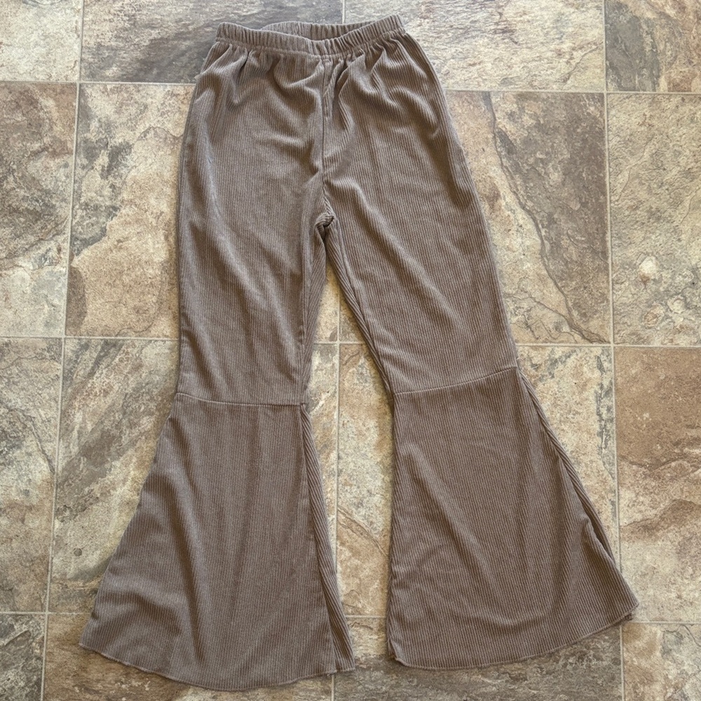 SHEIN Brown Flared Kids Formal Bottoms